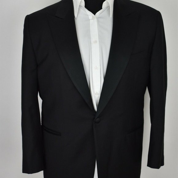 40S Martin Greenfield Hand Tailored* Black SUIT - Picture 2 of 11